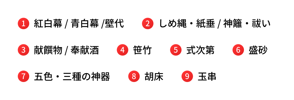 ご用意可能な設備・備品（一例）